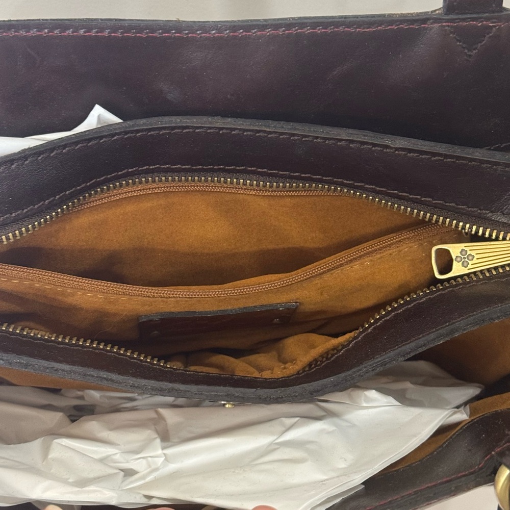 PATRICIA NASH MONTANA SADIE LACE UP LEATHER SATCHEL BAG - Picture 14 of 16